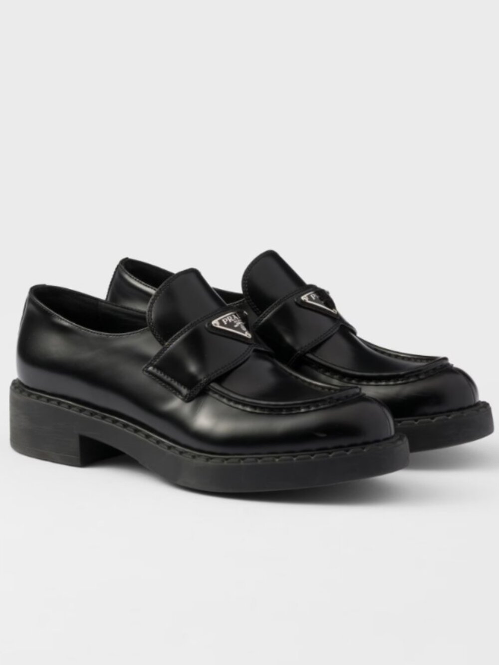 PRADA Women's Leather Loafers Euro Size 36